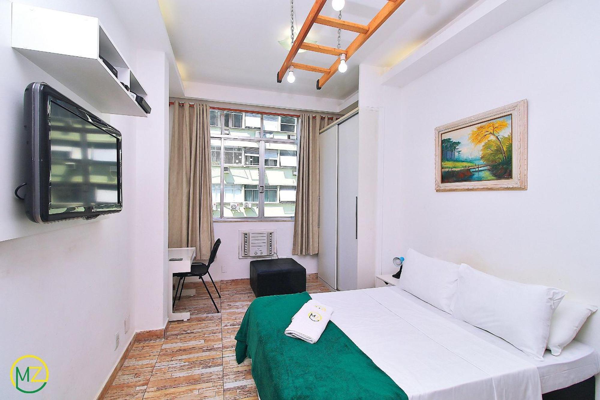 Studio Para 4 Pessoas Com Vista Mar Em Copacabana Ріо-де-Жанейро Екстер'єр фото